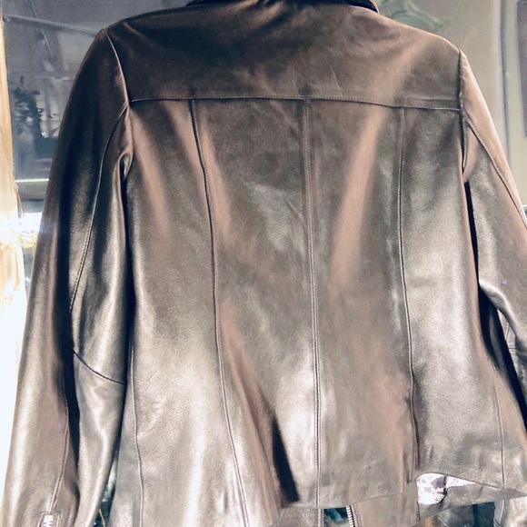 Wilsons Black Leather Jacket - Picture 4 of 6